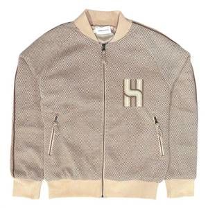 NEW HONOR THE GIFT men's novelty knit track jacket in brown